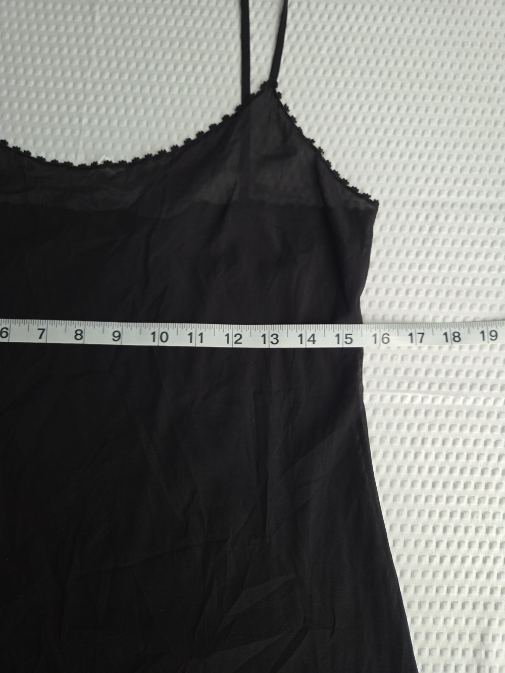 CHANEL Black Silk Lace-Trim Slip Shear Dress - Picture 5 of 7